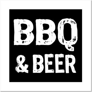 BBQ and Beer Grilling Pitmaster Barbecue Posters and Art